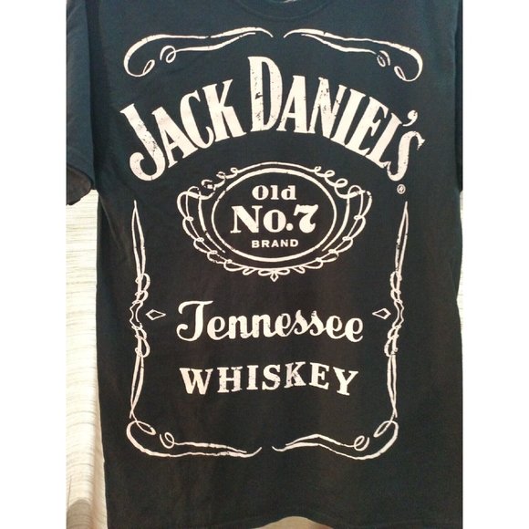 Women's Jack Daniels Tennessee Whiskey Black Short Sleeve T-shirt Medium - Picture 2 of 5